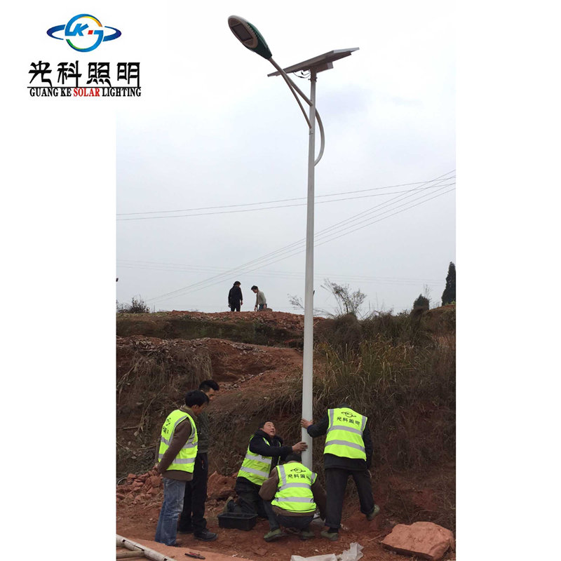 四川路灯灯杆施工案例